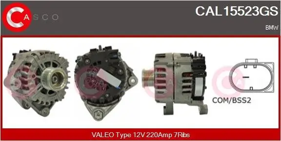 Generator 12 V CASCO CAL15523GS