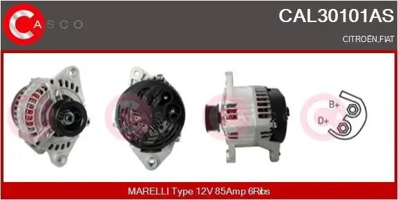 Generator 12 V CASCO CAL30101AS