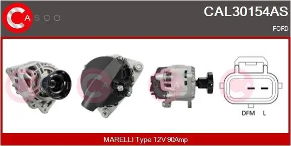 Generator 12 V CASCO CAL30154AS