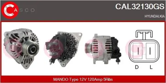 Generator 12 V CASCO CAL32130GS