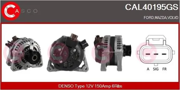 Generator 12 V CASCO CAL40195GS