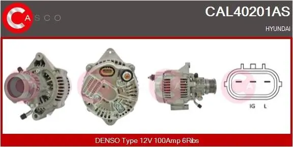 Generator 12 V CASCO CAL40201AS