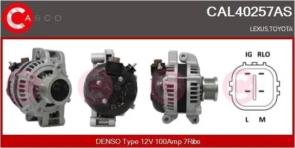 Generator 12 V CASCO CAL40257AS