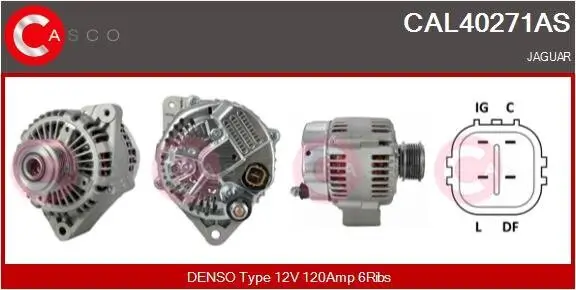 Generator 12 V CASCO CAL40271AS