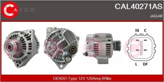 Generator 12 V CASCO CAL40271AS Bild Generator 12 V CASCO CAL40271AS