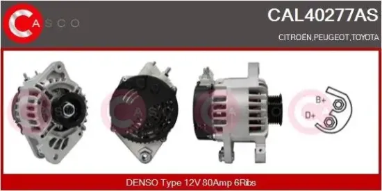 Generator 12 V CASCO CAL40277AS Bild Generator 12 V CASCO CAL40277AS