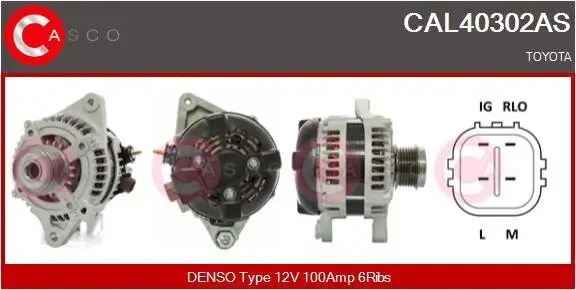 Generator 12 V CASCO CAL40302AS