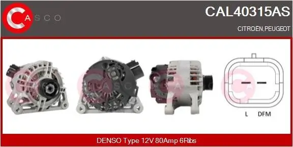 Generator 12 V CASCO CAL40315AS