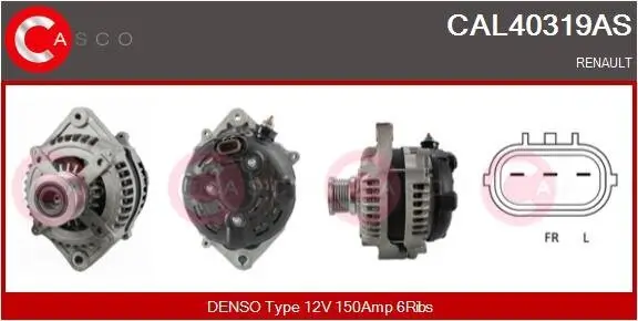 Generator 12 V CASCO CAL40319AS