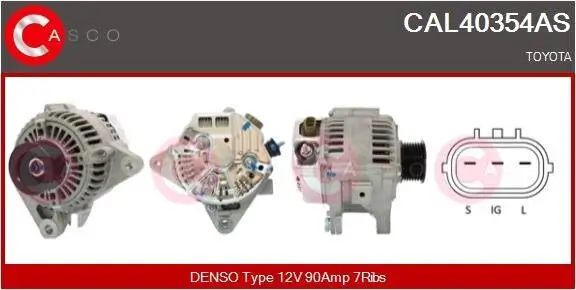 Generator 12 V CASCO CAL40354AS