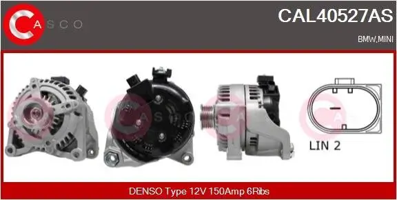 Generator 12 V CASCO CAL40527AS