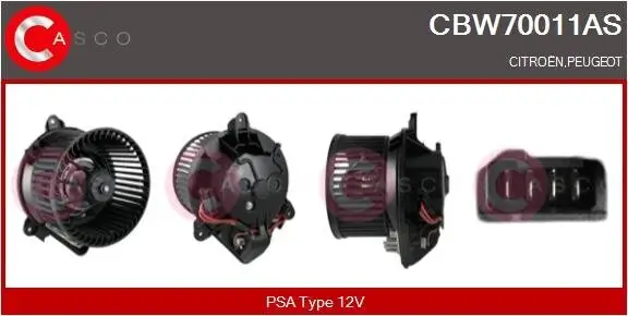 Innenraumgebläse 12 V CASCO CBW70011AS Bild Innenraumgebläse 12 V CASCO CBW70011AS