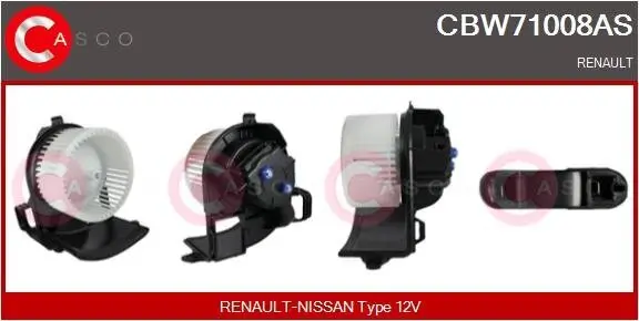 Innenraumgebläse 12 V CASCO CBW71008AS