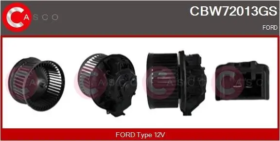 Innenraumgebläse 12 V CASCO CBW72013GS