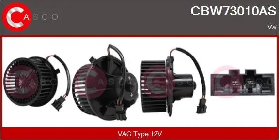 Innenraumgebläse 12 V CASCO CBW73010AS