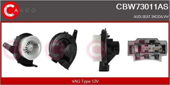 Innenraumgebläse 12 V CASCO CBW73011AS