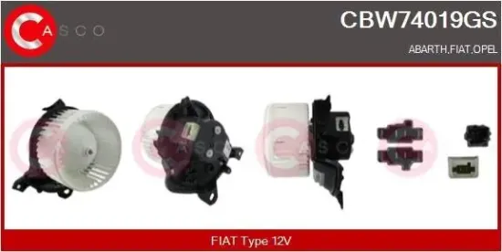 Innenraumgebläse 12 V CASCO CBW74019GS Bild Innenraumgebläse 12 V CASCO CBW74019GS