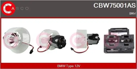 Innenraumgebläse 12 V CASCO CBW75001AS