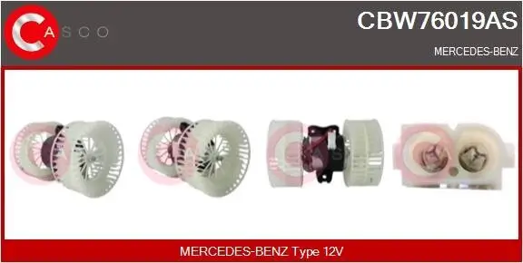 Innenraumgebläse 12 V CASCO CBW76019AS Bild Innenraumgebläse 12 V CASCO CBW76019AS