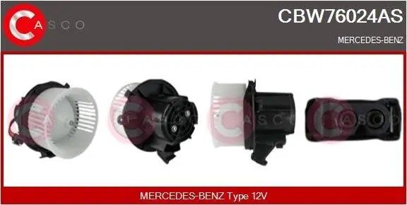 Innenraumgebläse 12 V CASCO CBW76024AS