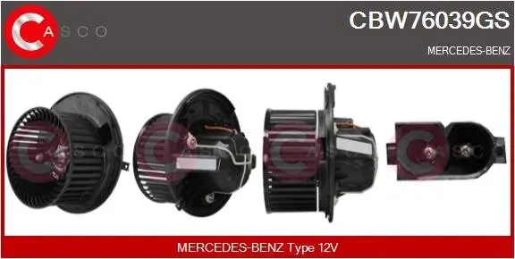 Innenraumgebläse 12 V CASCO CBW76039GS