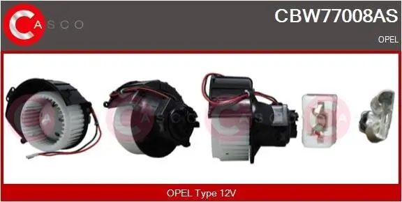 Innenraumgebläse 12 V CASCO CBW77008AS