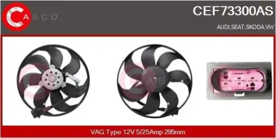 Lüfter, Motorkühlung 12 V CASCO CEF73300AS Bild Lüfter, Motorkühlung 12 V CASCO CEF73300AS