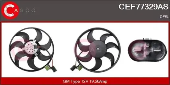 Lüfter, Motorkühlung 12 V CASCO CEF77329AS Bild Lüfter, Motorkühlung 12 V CASCO CEF77329AS