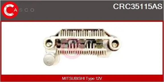 Gleichrichter, Generator 12 V CASCO CRC35115AS