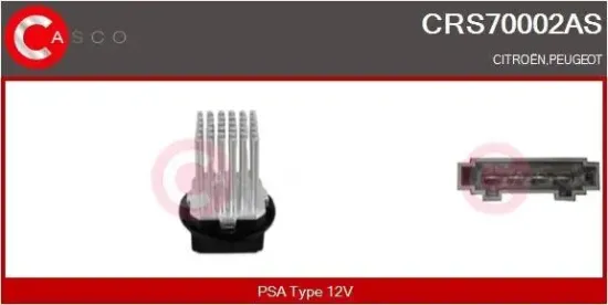 Widerstand, Innenraumgebläse 12 V CASCO CRS70002AS Bild Widerstand, Innenraumgebläse 12 V CASCO CRS70002AS