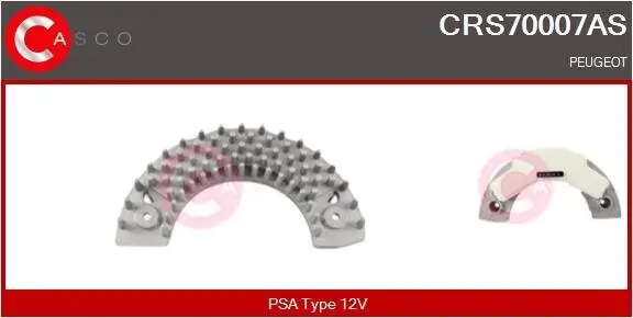 Widerstand, Innenraumgebläse 12 V CASCO CRS70007AS