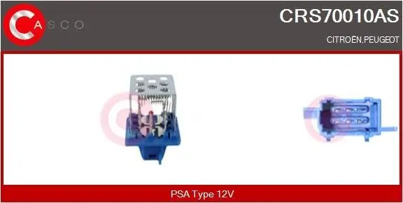 Widerstand, Innenraumgebläse 12 V CASCO CRS70010AS