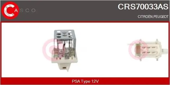 Widerstand, Innenraumgebläse 12 V CASCO CRS70033AS Bild Widerstand, Innenraumgebläse 12 V CASCO CRS70033AS