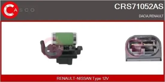 Vorwiderstand, Elektromotor (Kühlerlüfter) 12 V CASCO CRS71052AS Bild Vorwiderstand, Elektromotor (Kühlerlüfter) 12 V CASCO CRS71052AS