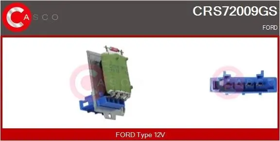 Widerstand, Innenraumgebläse 12 V CASCO CRS72009GS