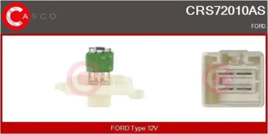 Widerstand, Innenraumgebläse 12 V CASCO CRS72010AS Bild Widerstand, Innenraumgebläse 12 V CASCO CRS72010AS