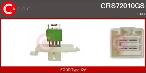 Widerstand, Innenraumgebläse 12 V CASCO CRS72010GS