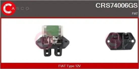 Vorwiderstand, Elektromotor (Kühlerlüfter) 12 V CASCO CRS74006GS Bild Vorwiderstand, Elektromotor (Kühlerlüfter) 12 V CASCO CRS74006GS