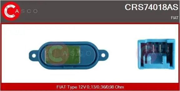 Widerstand, Innenraumgebläse 12 V CASCO CRS74018AS