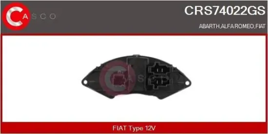 Widerstand, Innenraumgebläse 12 V CASCO CRS74022GS Bild Widerstand, Innenraumgebläse 12 V CASCO CRS74022GS