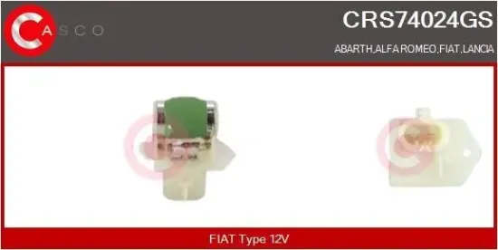 Vorwiderstand, Elektromotor (Kühlerlüfter) 12 V CASCO CRS74024GS Bild Vorwiderstand, Elektromotor (Kühlerlüfter) 12 V CASCO CRS74024GS