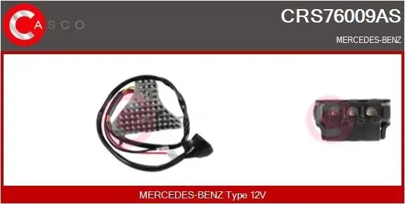 Widerstand, Innenraumgebläse 12 V CASCO CRS76009AS