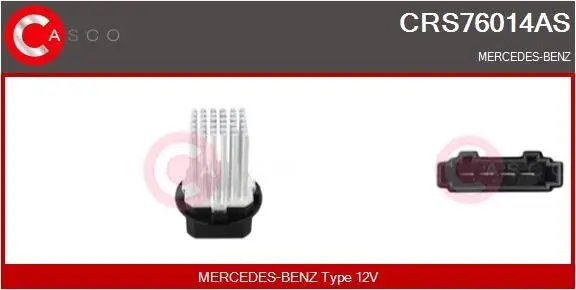 Widerstand, Innenraumgebläse 12 V CASCO CRS76014AS