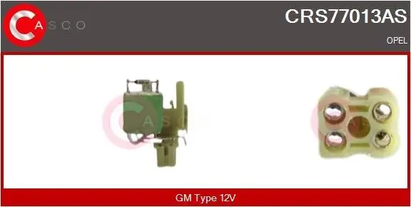 Vorwiderstand, Elektromotor (Kühlerlüfter) 12 V CASCO CRS77013AS