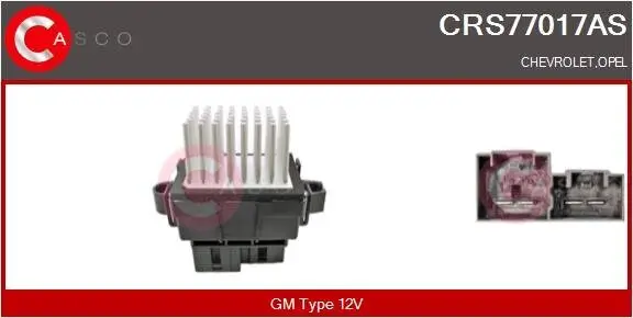 Widerstand, Innenraumgebläse 12 V CASCO CRS77017AS