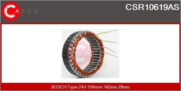 Stator, Generator 24 V CASCO CSR10619AS