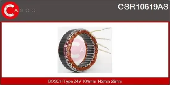 Stator, Generator 24 V CASCO CSR10619AS Bild Stator, Generator 24 V CASCO CSR10619AS