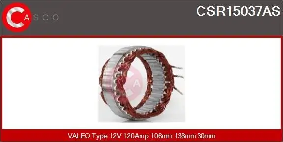 Stator, Generator 12 V CASCO CSR15037AS