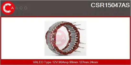 Stator, Generator 12 V CASCO CSR15047AS Bild Stator, Generator 12 V CASCO CSR15047AS