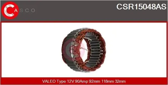 Stator, Generator 12 V CASCO CSR15048AS